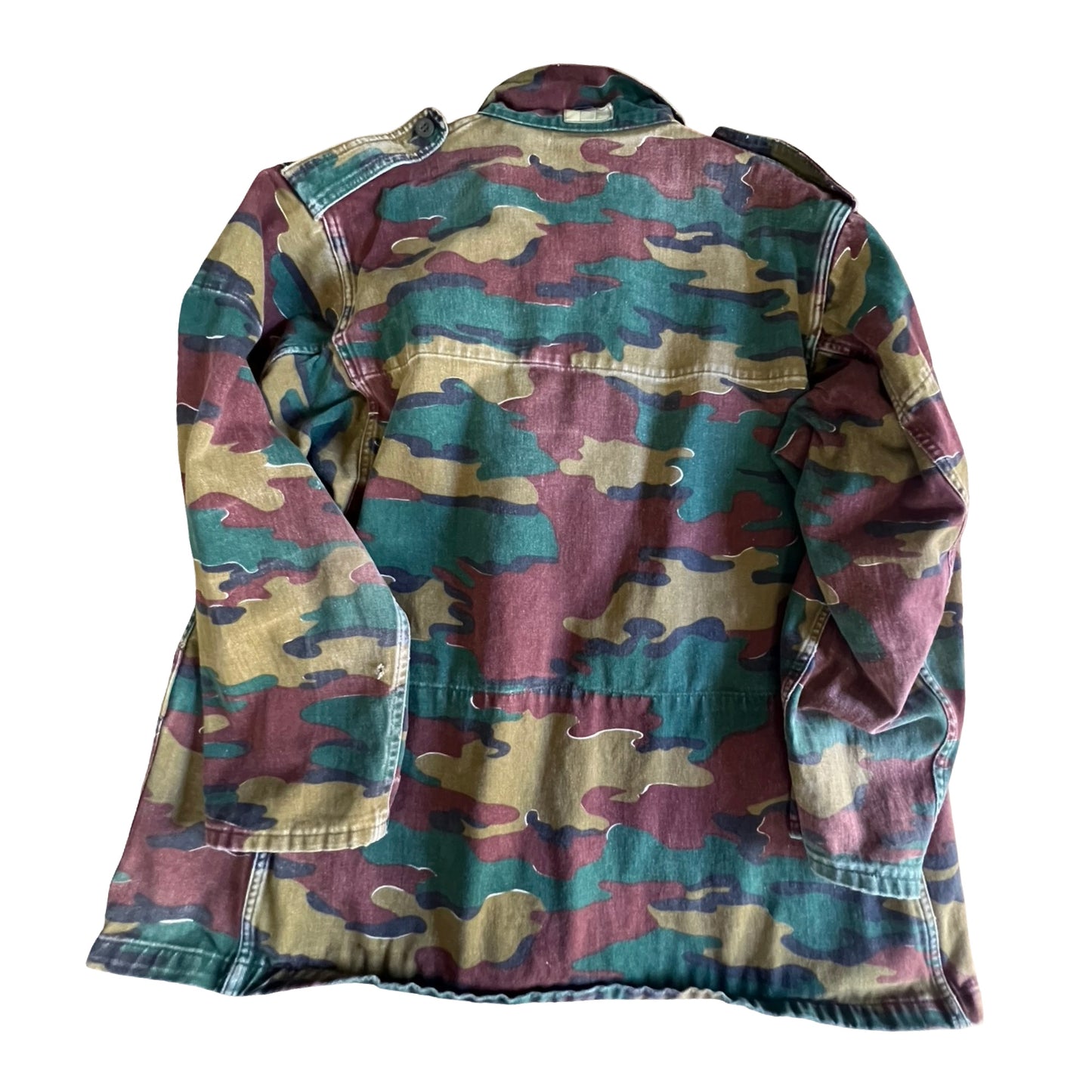Vintage Belgian Jigsaw Camo Airborne Paratrooper Jacket