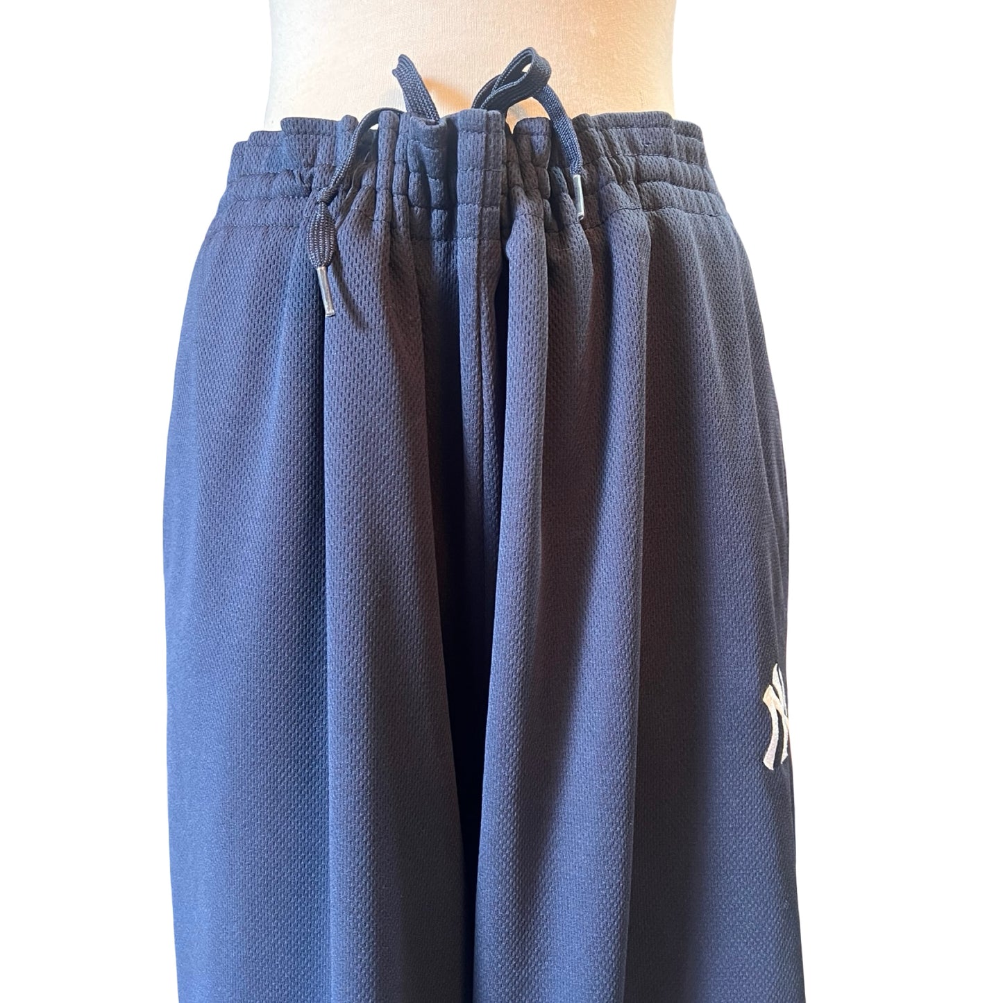 Super Rare Vintage 80’s/90’s New York Yankees MLB True Fan Track Pants Metallic Stripe XXL