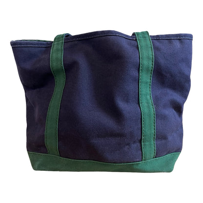 Vintage Lands End Canvas Zip Top Tote