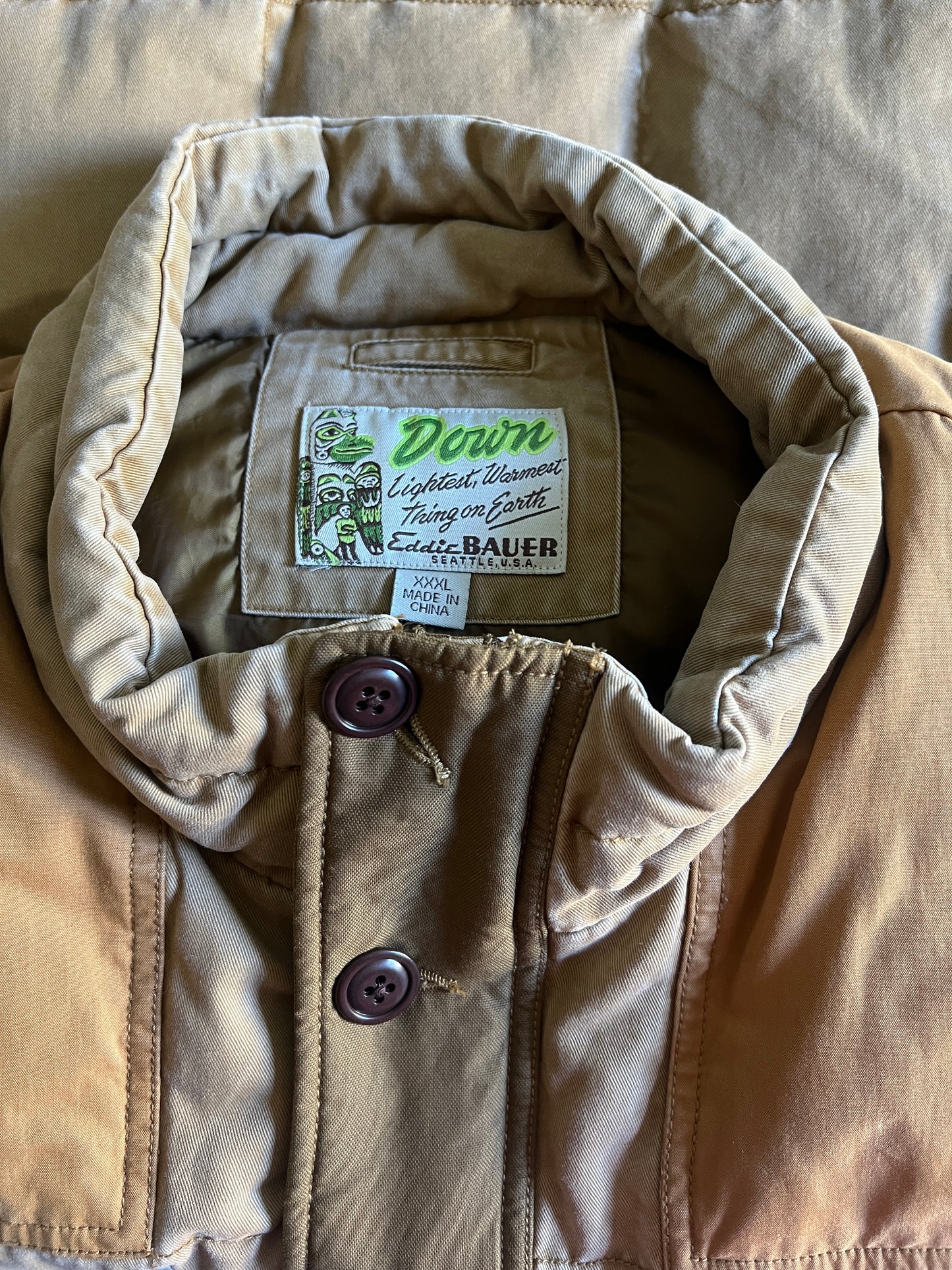 Vintage 90’s Eddie Bauer Oversized Down Vest 3XL
