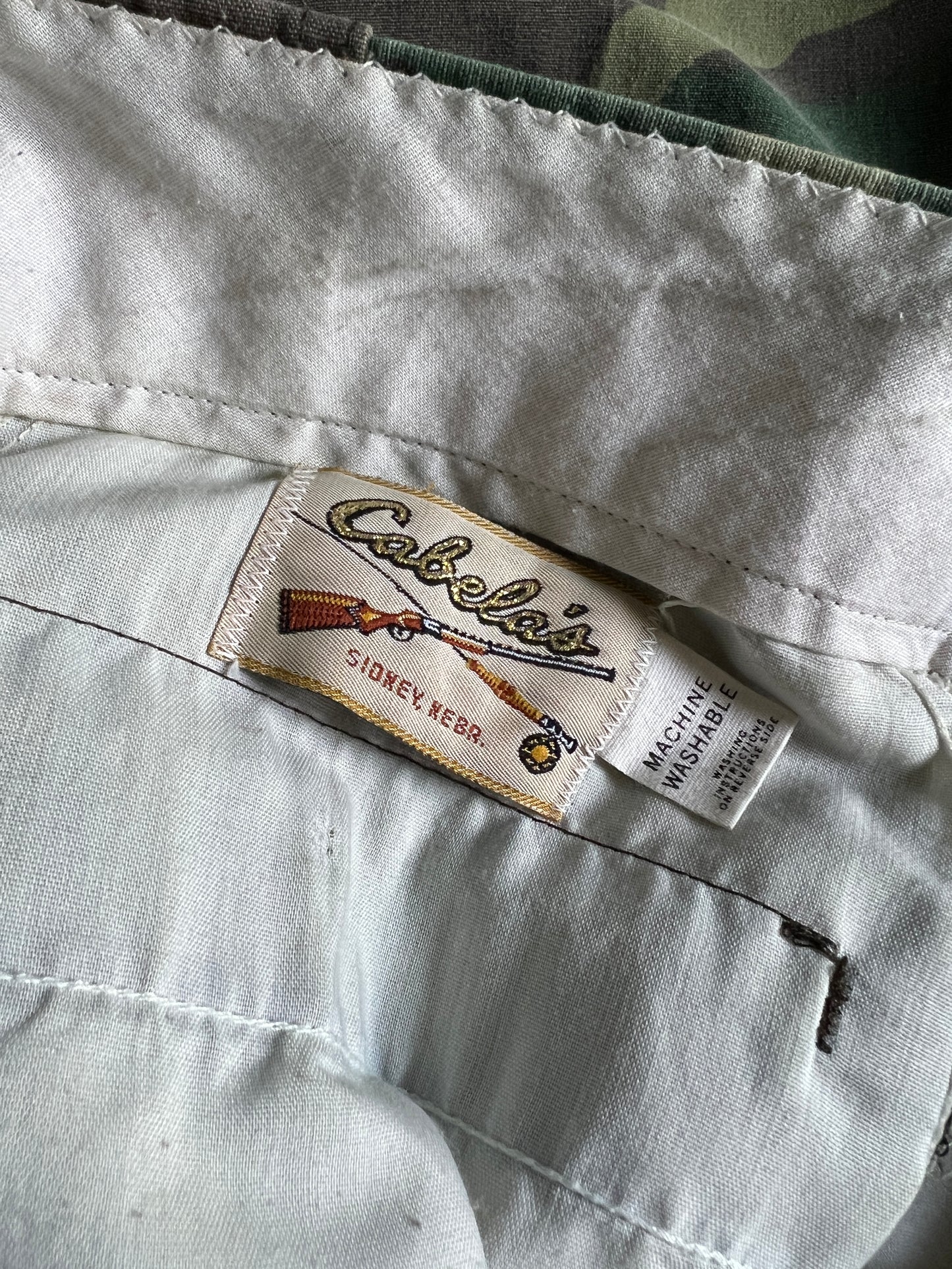 Vintage 80’s Faded & Distressed Cabela’s Camo Hunting Pants