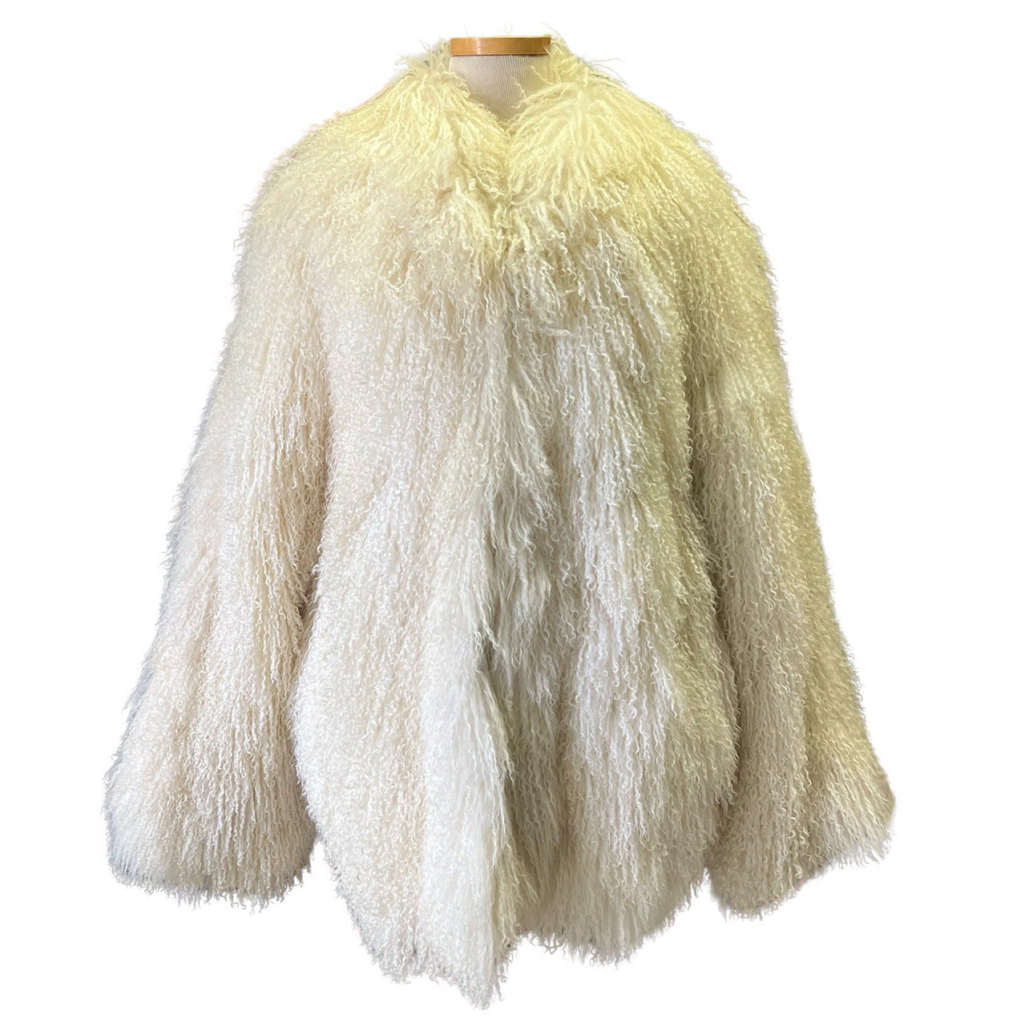 Vintage 80's Mongolian Lamb Shearling Oversized Coat Ilana P/S
