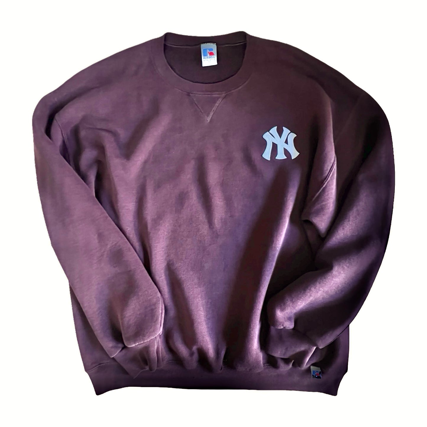 Vintage Russel New York Yankees Burgundy Crewneck XL