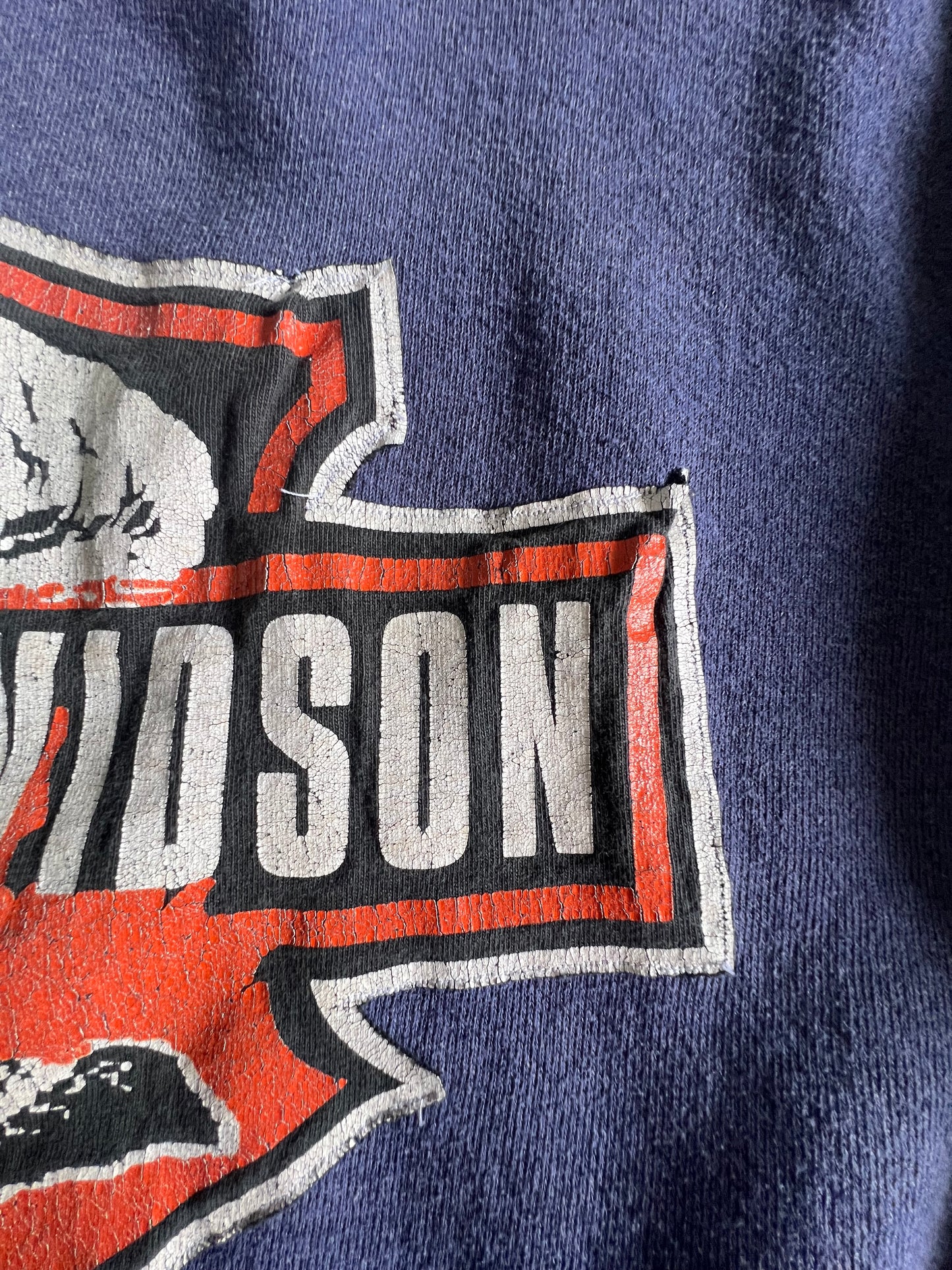 Vintage Oversized Bootleg DIY Harley Davidson Sweatshirt XXL