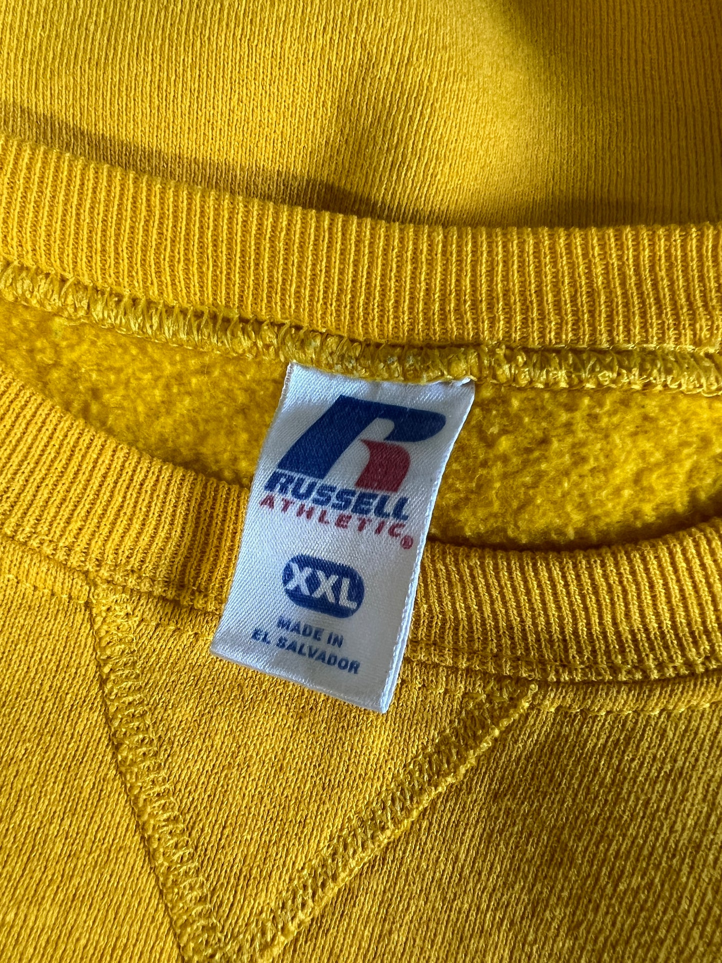 Vintage Yellow Sweatshirt w/ MV Logo #22