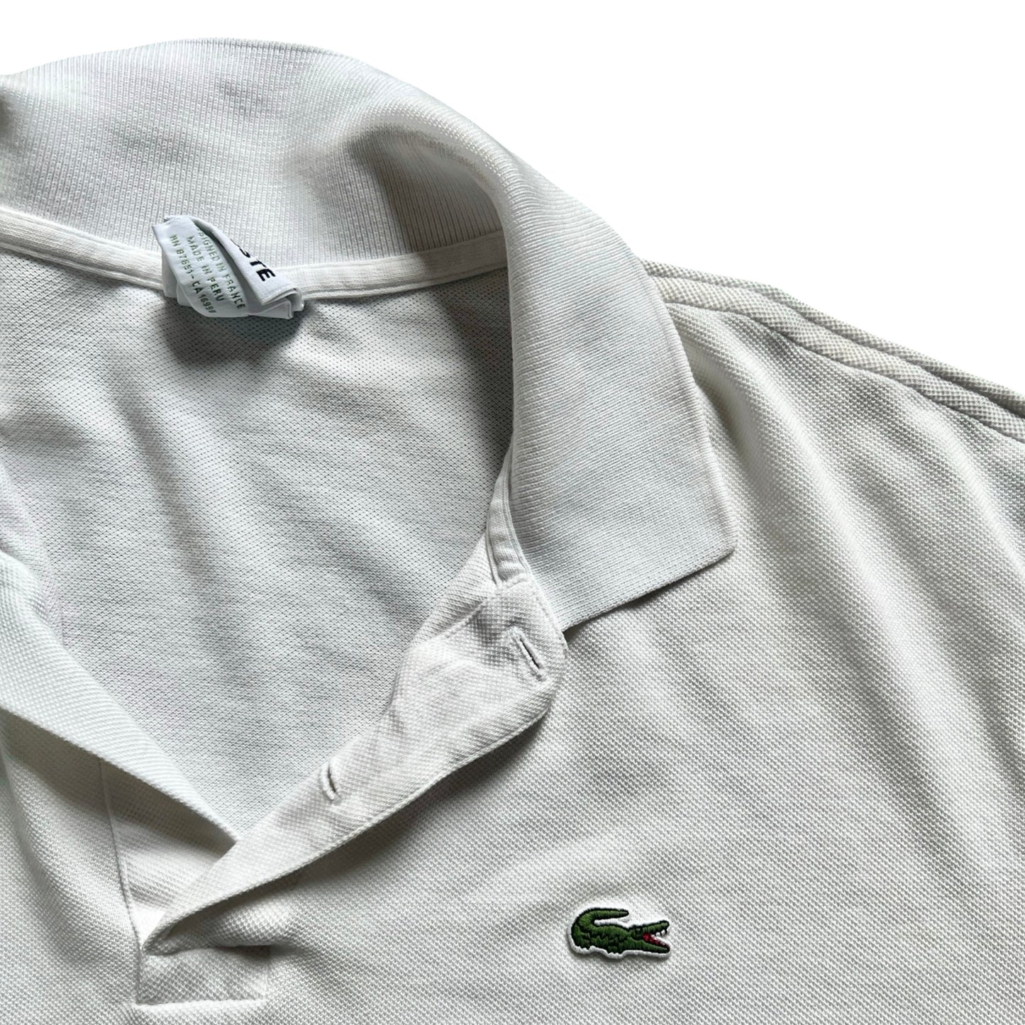 Vintage 80’s Lacoste Classic Pique Polo Shirt XL