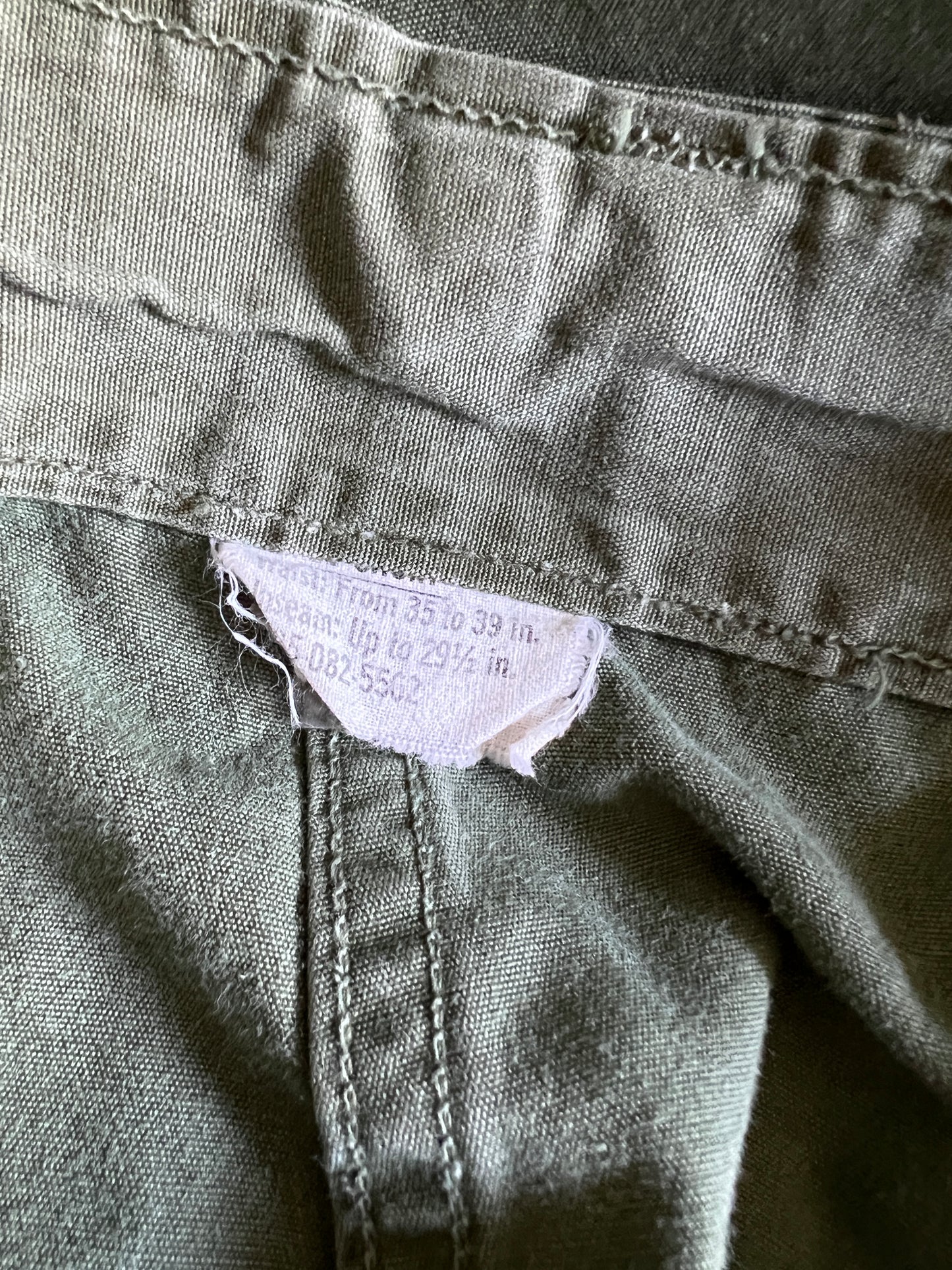 Vintage 60’s OG 107 Jungle Army Cargo Pants 38X27