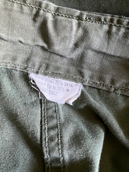 Vintage 60’s OG 107 Jungle Army Cargo Pants 38X27