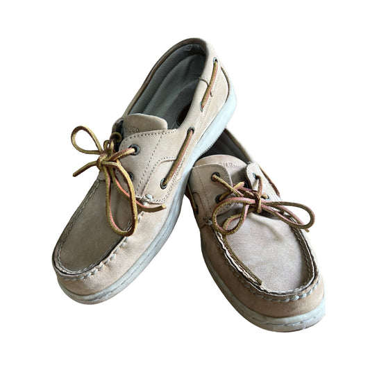 Vintage 90’s GH Bass Natural Boat Shoes 8.5