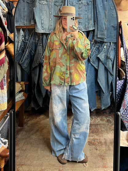 Vintage 1960’s Italian San Marco Camouflage Jacket XL