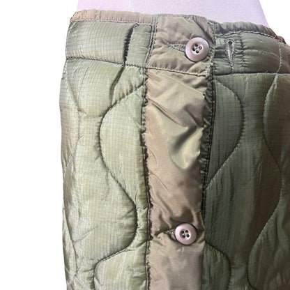 Vintage Quilted Army Pant Liner Side Buttons L