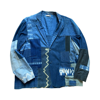 11-11 Clothing Patchwork Chambray Denim Boro Blazer XL Never Worn Collectible Sold Out
