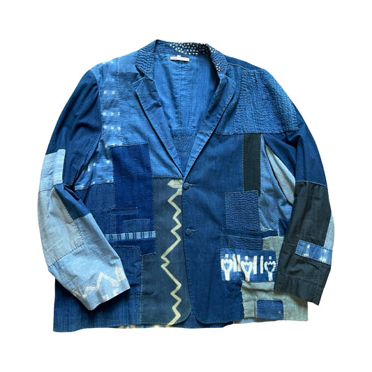 11-11 Clothing Patchwork Chambray Denim Boro Blazer XL Never Worn Collectible Sold Out
