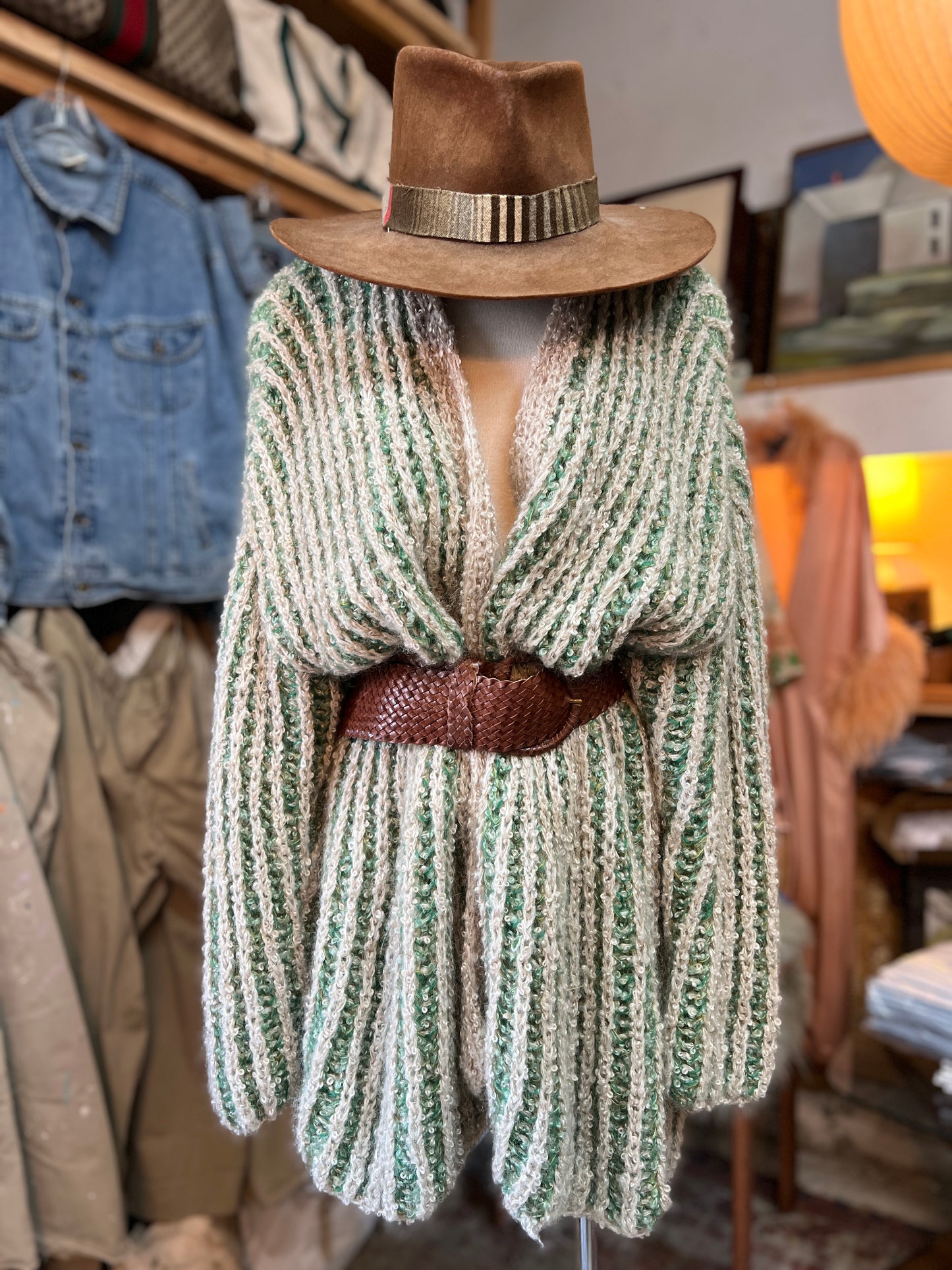 Maiami Hand Knit Oversized Mohair Cardigan M/L