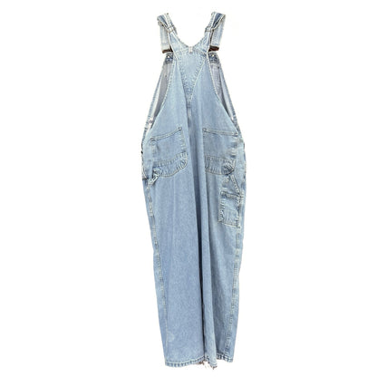 Vintage Distressed & Faded Oversized Key Imperial Overalls