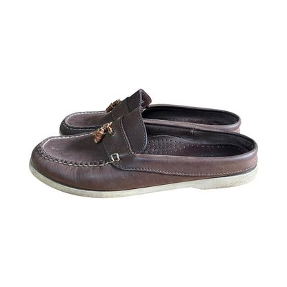 Vintage LL Bean Boat Shoe Slip On Mules 8.5