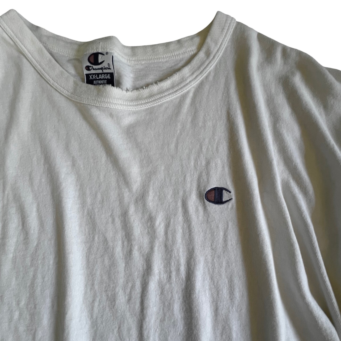 Vintage 90’s Oversized Distressed Champion Logo Tee XXL