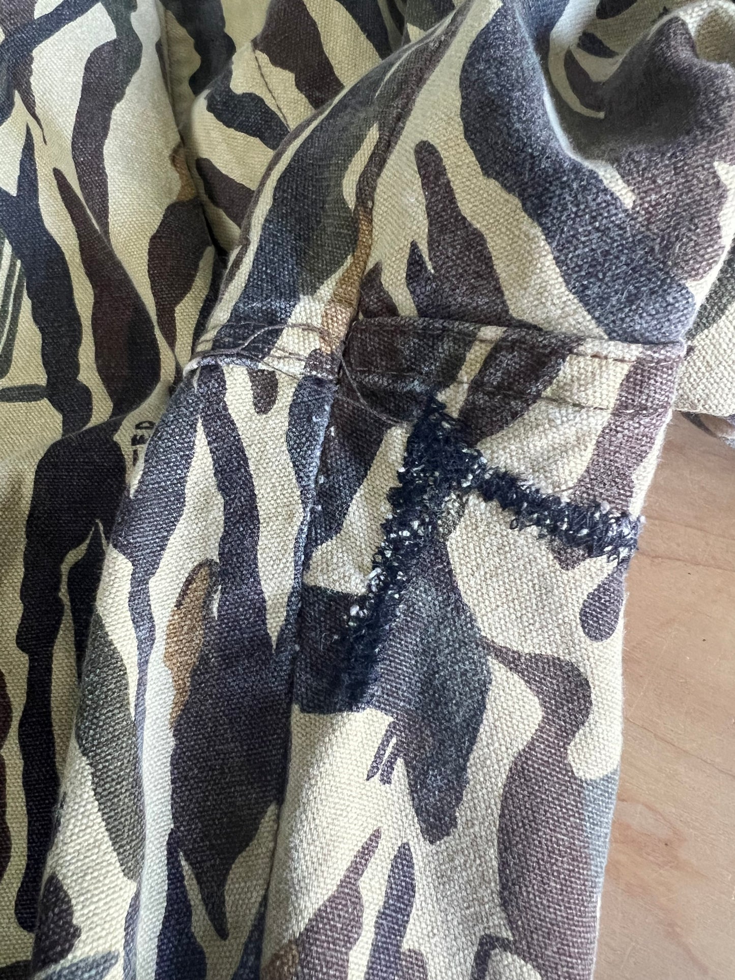 Vintage Rare 80’s Rattlers Brand Ducks Unlimited Distressed Cargo Pants XL