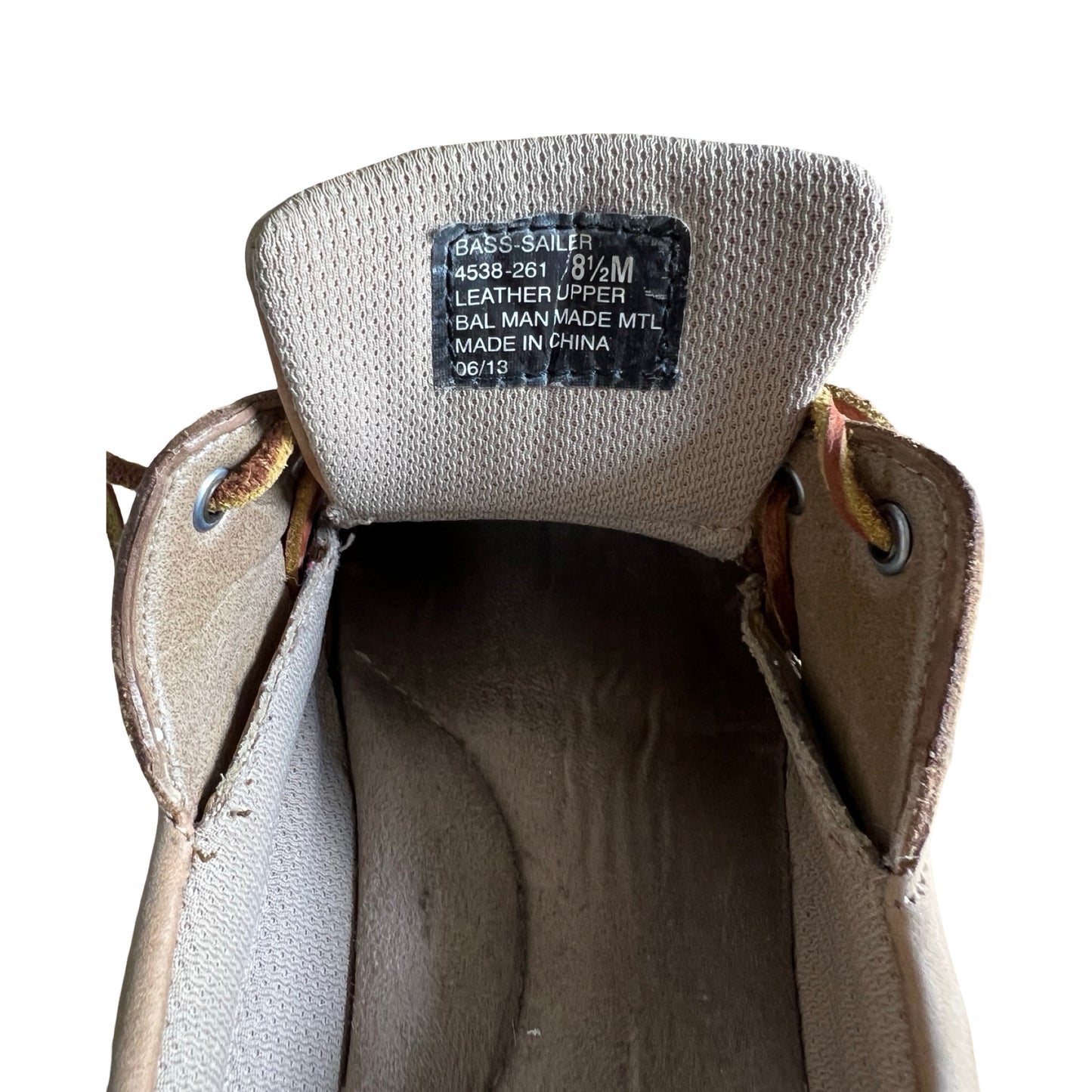 Vintage 90’s GH Bass Natural Boat Shoes 8.5