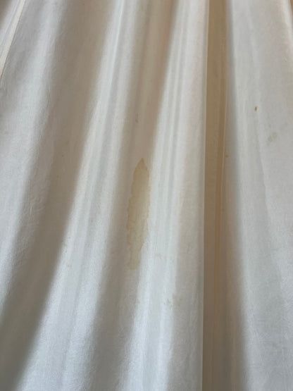Rare Collectible Vintage 1970’s Silk 8-Panel Janet Reger London Ethereal Maxi Dressing Gown Lace Trim