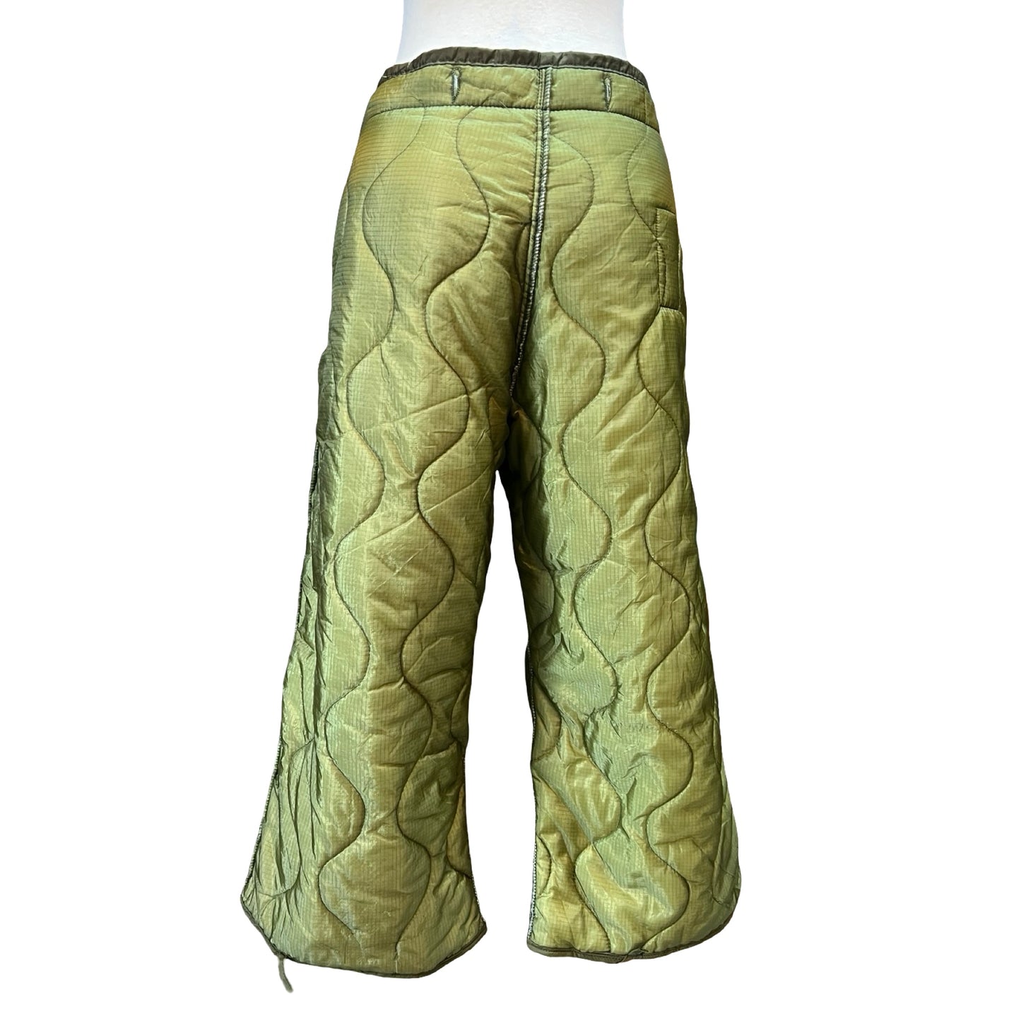 Vintage Military Army Quilted Liner Cropped Pants