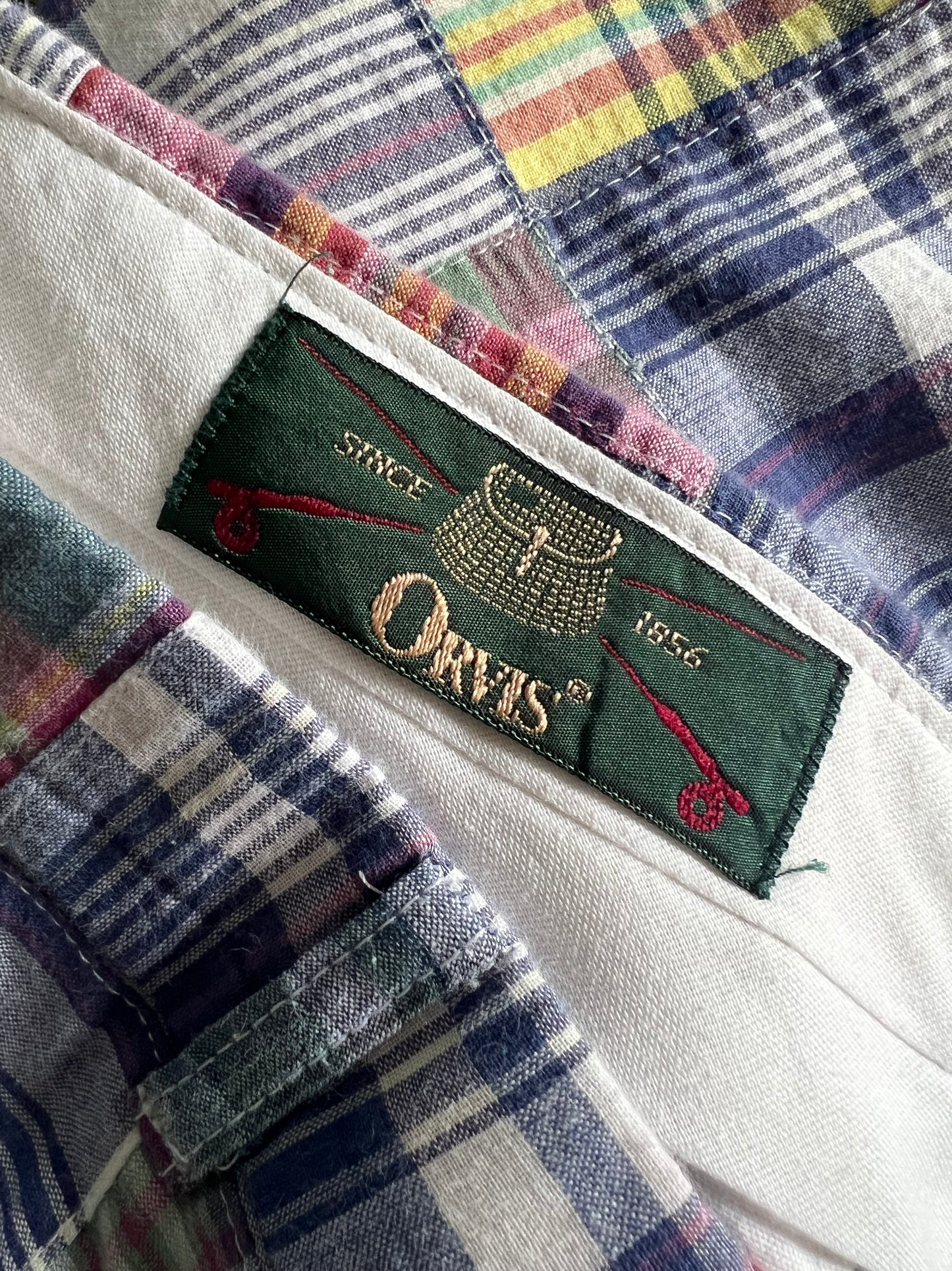 Vintage 80’s Orvis Patchwork Madras Plaid Pants 38