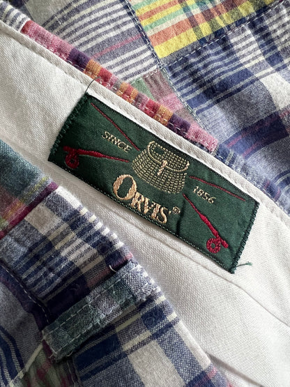 Vintage 80’s Orvis Patchwork Madras Plaid Pants 38