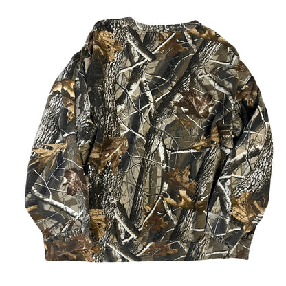 Vintage Oversized Distressed Camo Sweatshirt w/ MV Logo XXXL #6