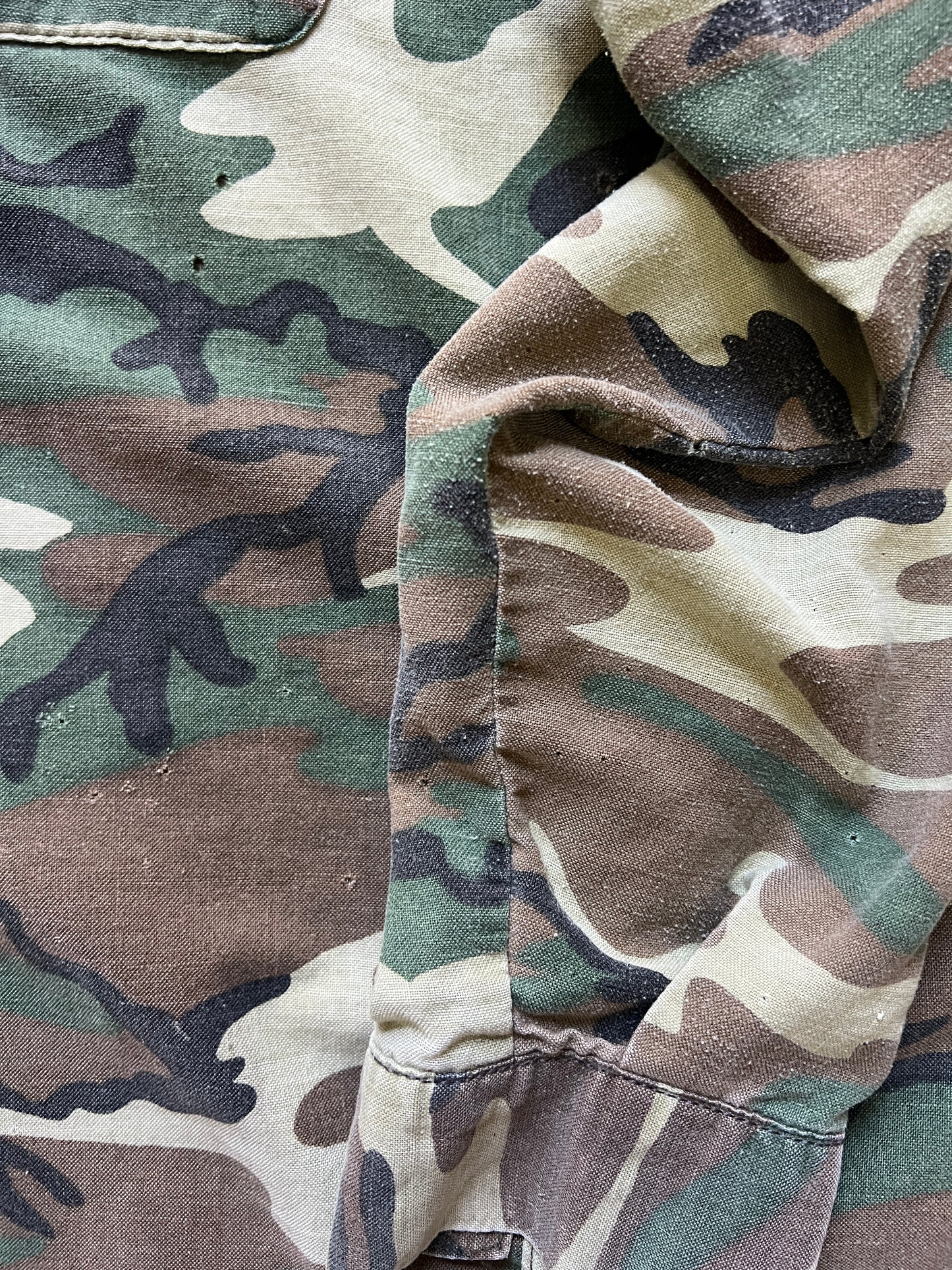 Vintage Worn To Perfection Five Brothers Camouflage Shirt XXL