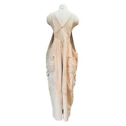 Vintage Heavily Distressed Oversized Double Knee Reed Canvas Overalls 52