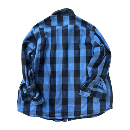 Vintage 90’s Carhartt Buffalo Plaid Oversized Flannel Heart Patch XXL