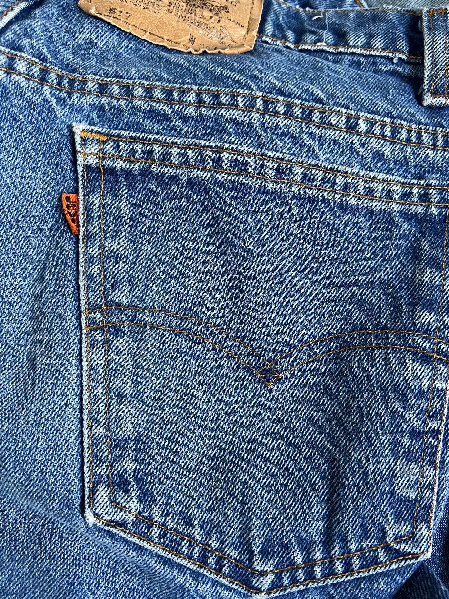 Vintage Orange Tab Levi’s 517 Medium Wash 35X28