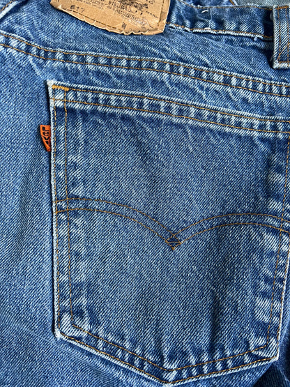 Vintage Orange Tab Levi’s 517 Medium Wash 35X28