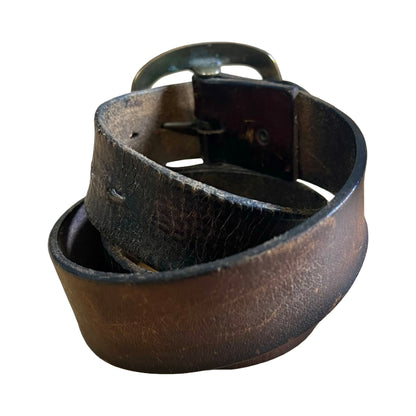Vintage 70’s Handmade Zig Zag Weed Leaf Belt by Espinoza
