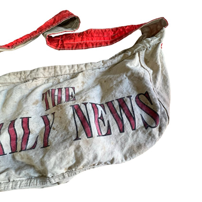 Vintage 1950’s McKeesport, PA The Daily Mail Heavily Distressed Newspaper Bag
