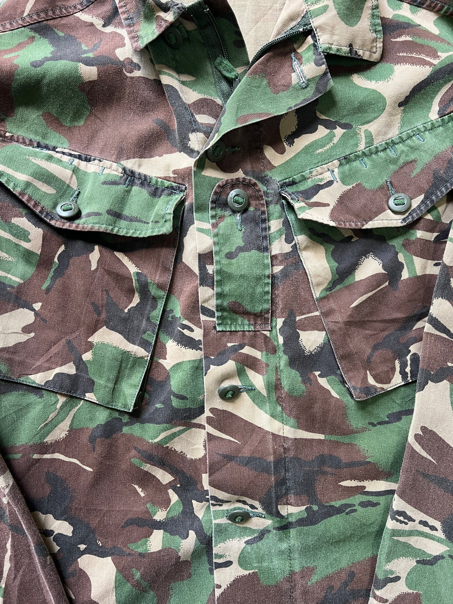 Vintage British Military DPM Oversized Camouflage Field Jacket