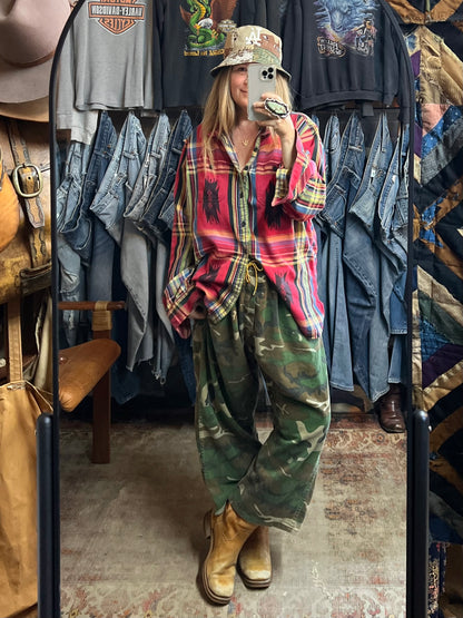 Vintage Polo Ralph Lauren Aztec Print Shirt XXL