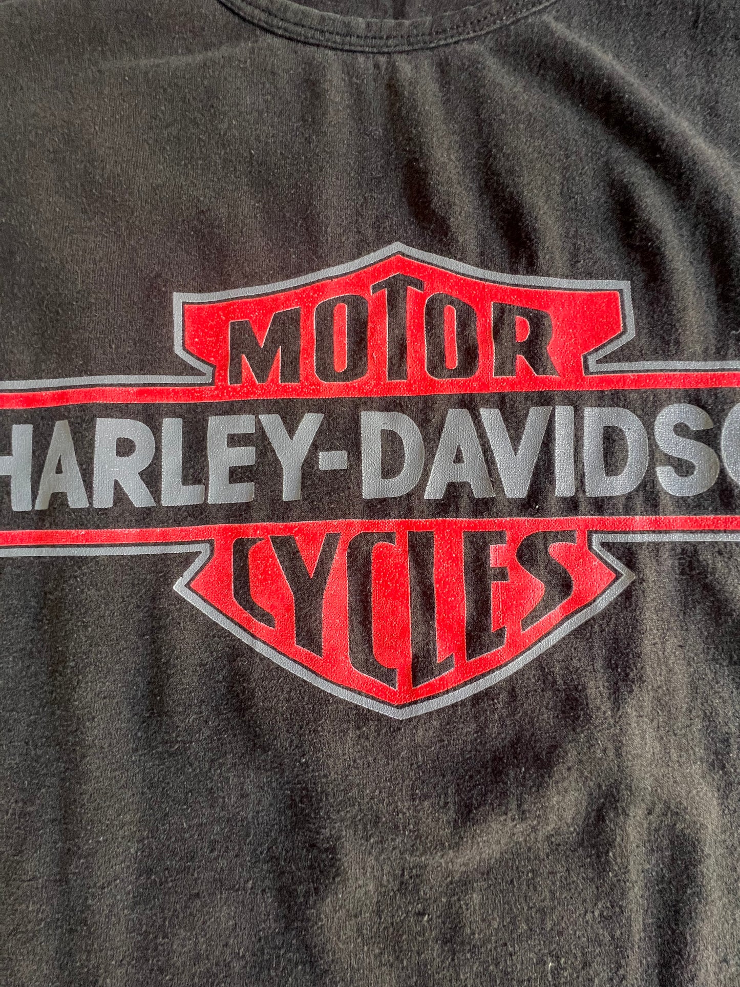 Vintage 1990 Harley Davidson 3D Emblem Tank XL