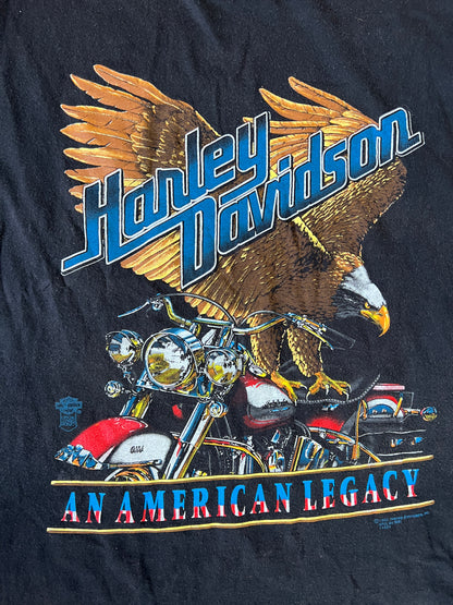 Vintage 1992 Harley Davidson Single Stitch Muscle Tee XL