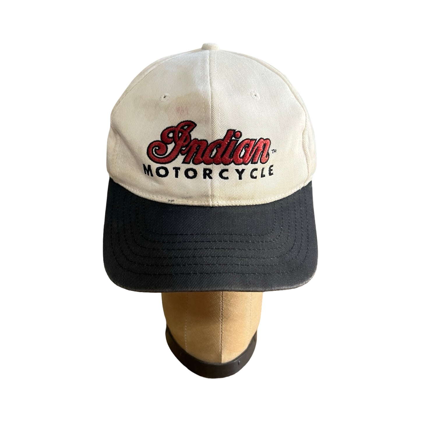 Vintage 80’s Distressed Indian Motorcycle Adjustable Hat