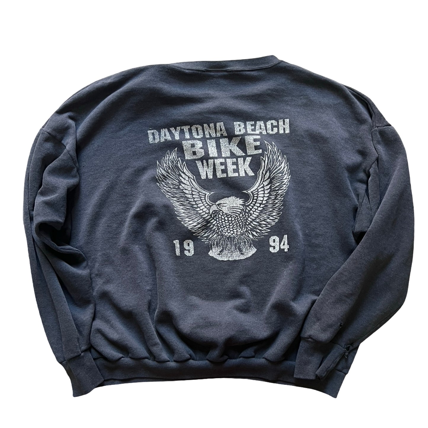 Vintage 1992 Harley Davidson Daytona Bike Week 1994 Sweatshirt Worn To Perfection XL