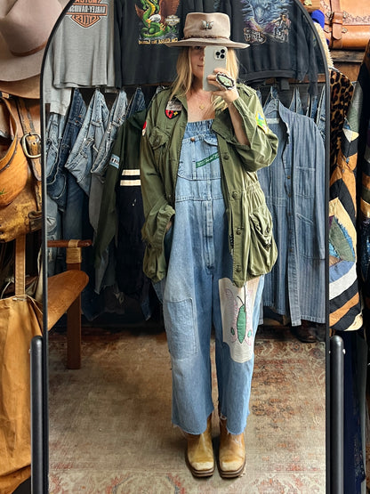 Vintage Patched Army M-65 Field Jacket M/L