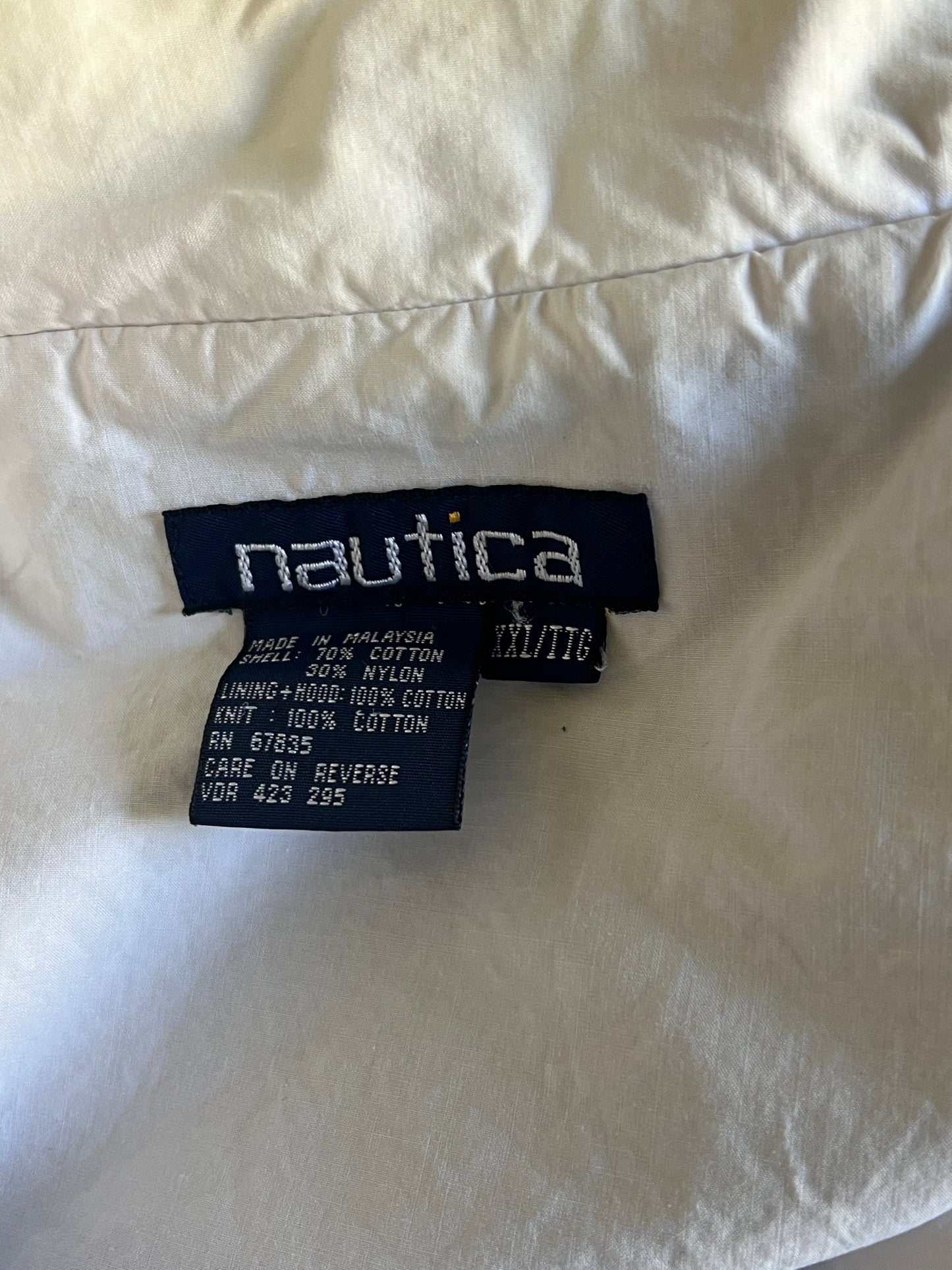 Vintage 90’s Nautica Challenge J-Class Sailing Hooded Oversized Windbreaker XXL