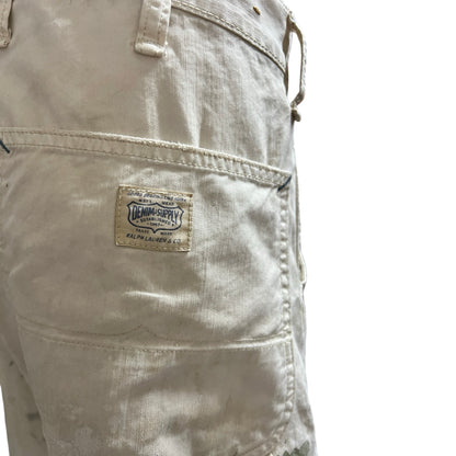 Vintage Ralph Lauren Denim Supply Distressed Painters Carpenter Pants Raw Hem