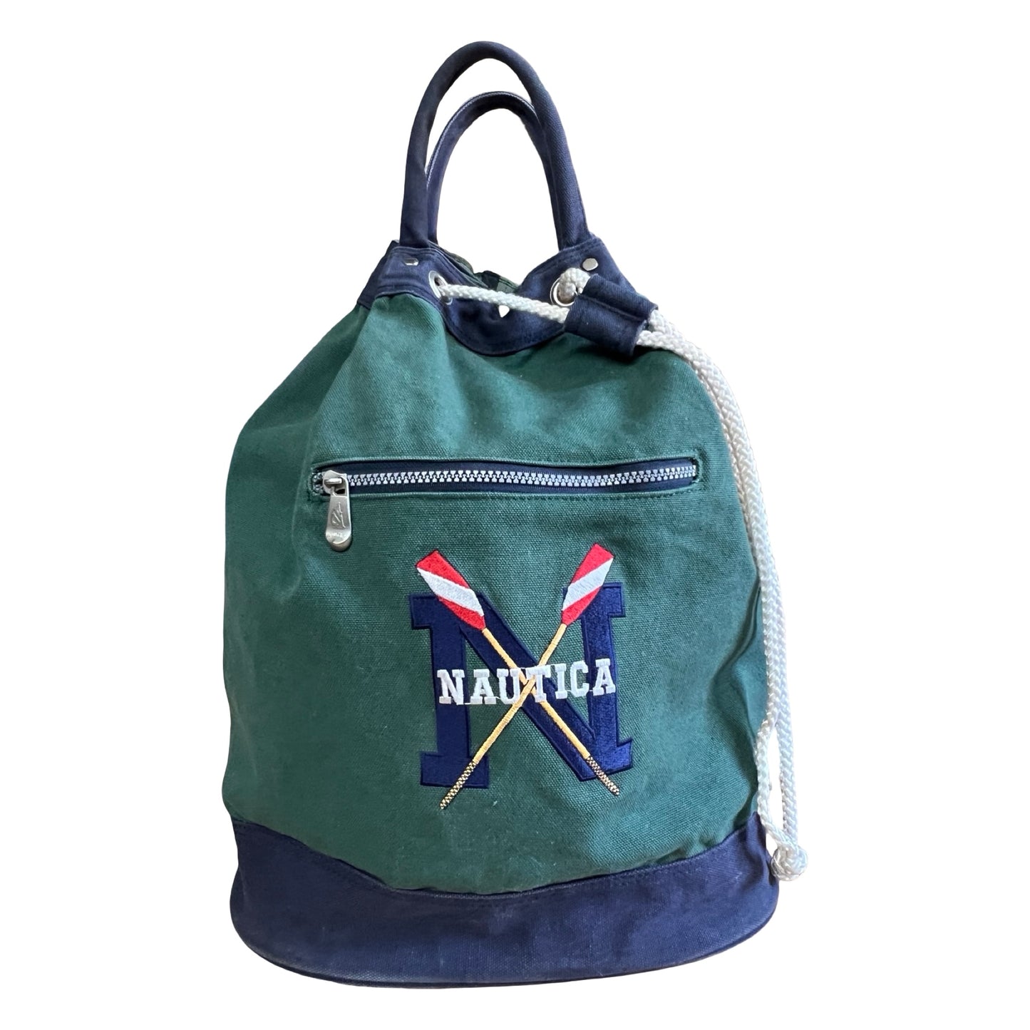 Vintage 90’s Worn To Perfection Nautica Canvas Drawstring Shoulder Bag