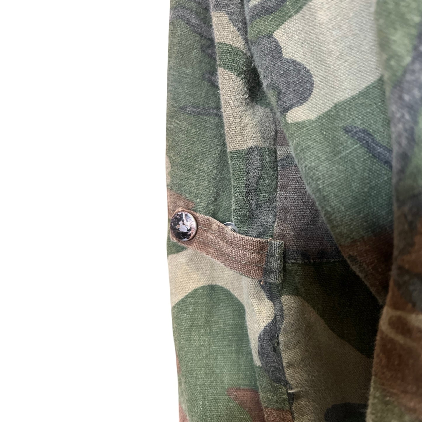 Vintage 1970’s Oversized KMart Zip Front Camo Jumpsuit XL/XXL