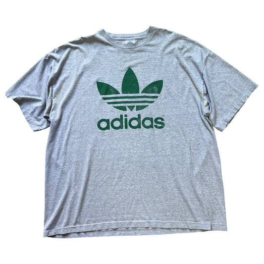 Vintage 90’s Adidas Double Sided Trefoil Logo Distressed T-Shirt XXL