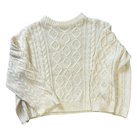 Vintage 90’s Oversized Boxy Cable Knit Fisherman Sweater Wool Blend XL