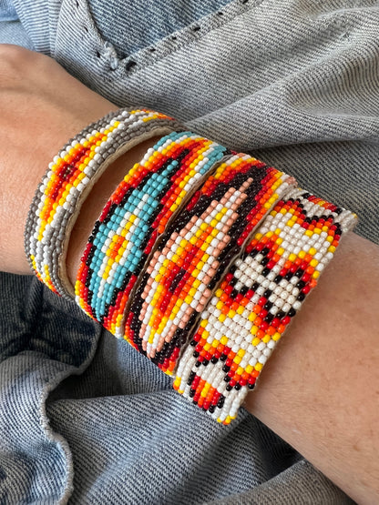 Lot of Chan Luu Seed Bead Adjustable Cuff Bracelets Never Worn