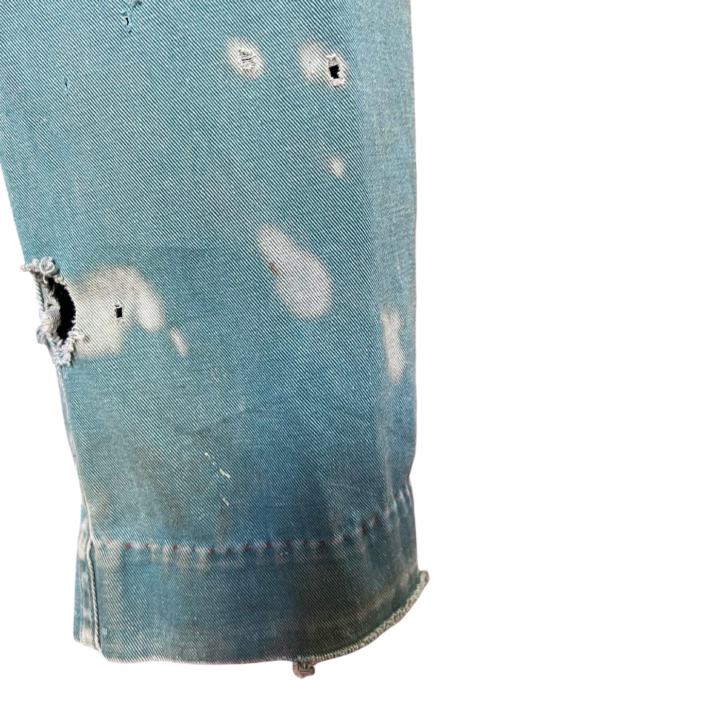 Vintage 1950’s Big Mac Sanforized Heavily Distressed w/ Original Repairs Work Pants